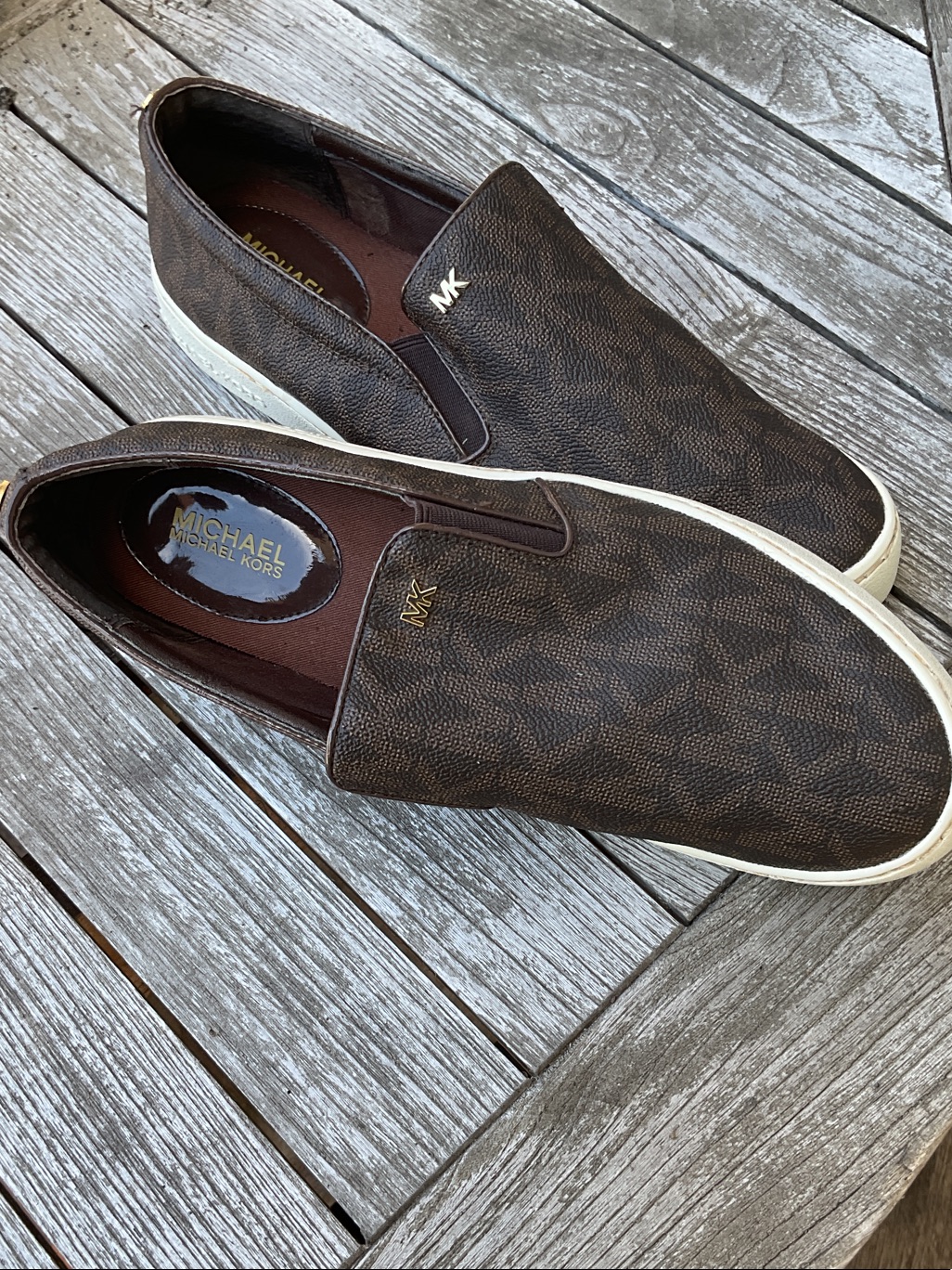 Michael Kors Keaton Mk Monogram Slip-On Sneakers